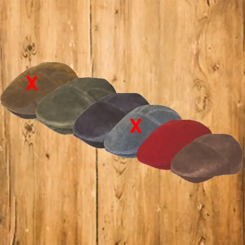 Casquette en cuir, doublure coton RALPH - Pic et Coud Buchy