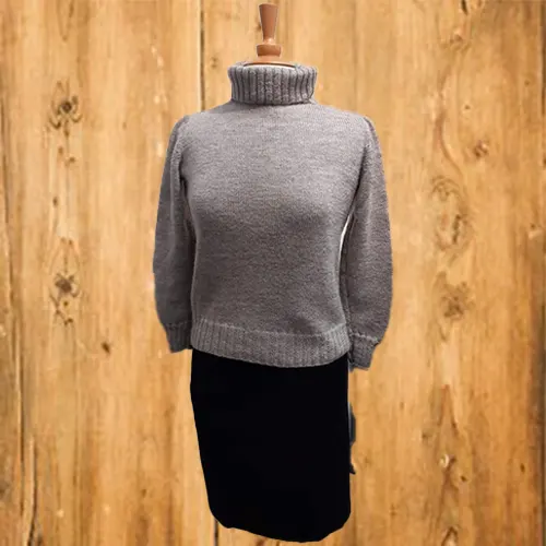 Col roulé gris femme - Pic et Coud Buchy