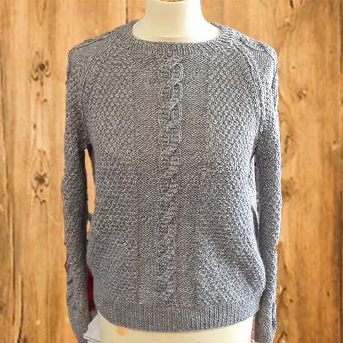 Pull femme idéal mixte gris - Pic et Coud Buchy