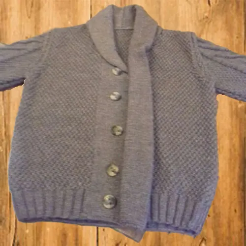 Gilet homme col châle - Pic et Coud Buchy