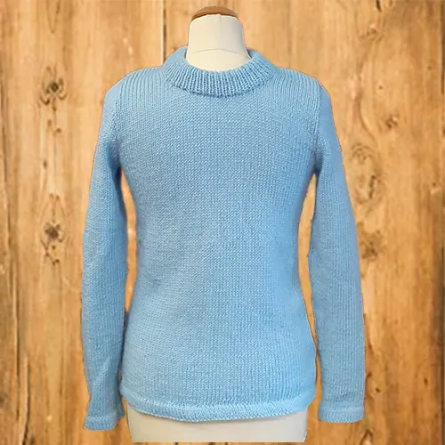 Pull homme mérinos bleu - Pic et Coud Buchy