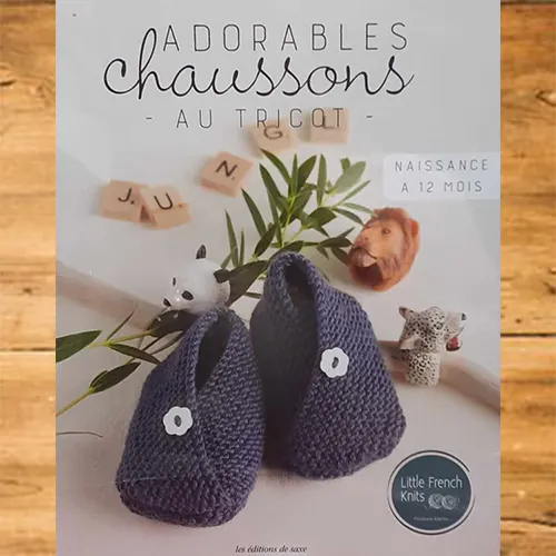 Adorables chaussons au tricot - Pic et Coud Buchy